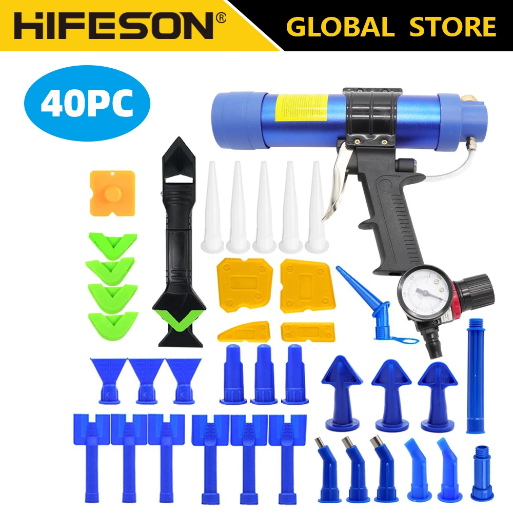 310ML Caulking Gun Pneumatic C - Caulking Gun Dispensing ulasan dan harga