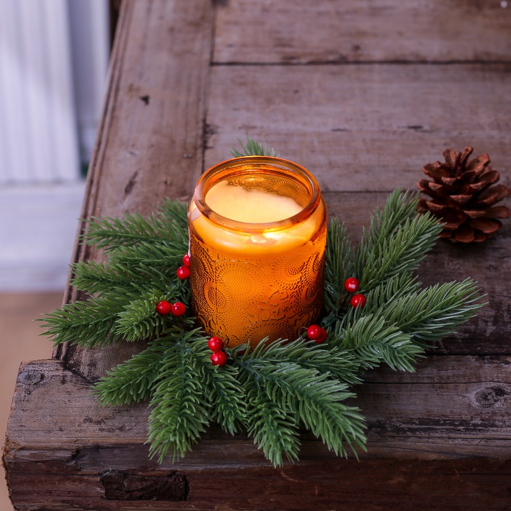 Red Berry Candle Wreath Natura - Home Improvement Shop ulasan dan harga