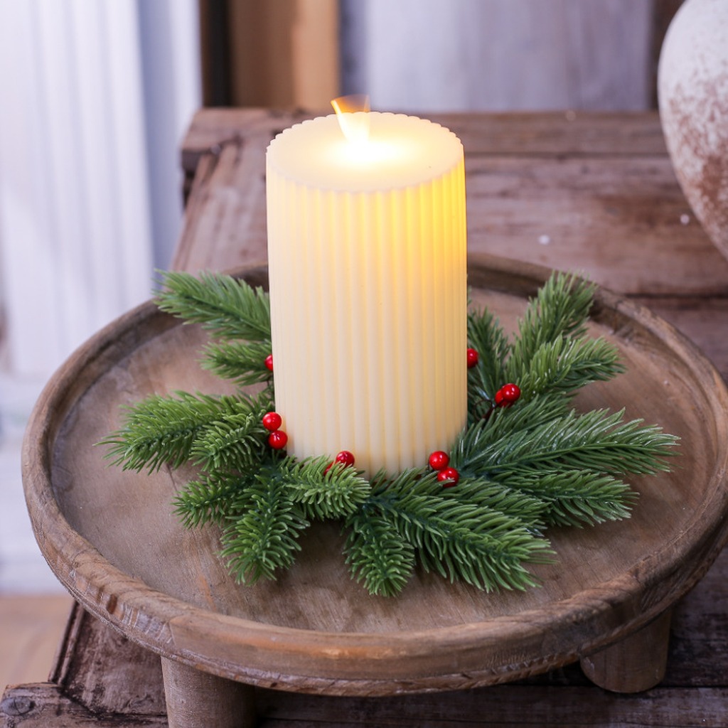 Red Berry Candle Wreath Natura - Home Improvement Shop ulasan dan harga