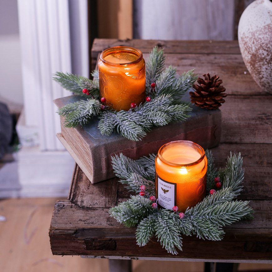 Red Berry Candle Wreath Natura - Home Improvement Shop ulasan dan harga